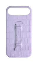 Matte Lilac Embossed Crocodile Case