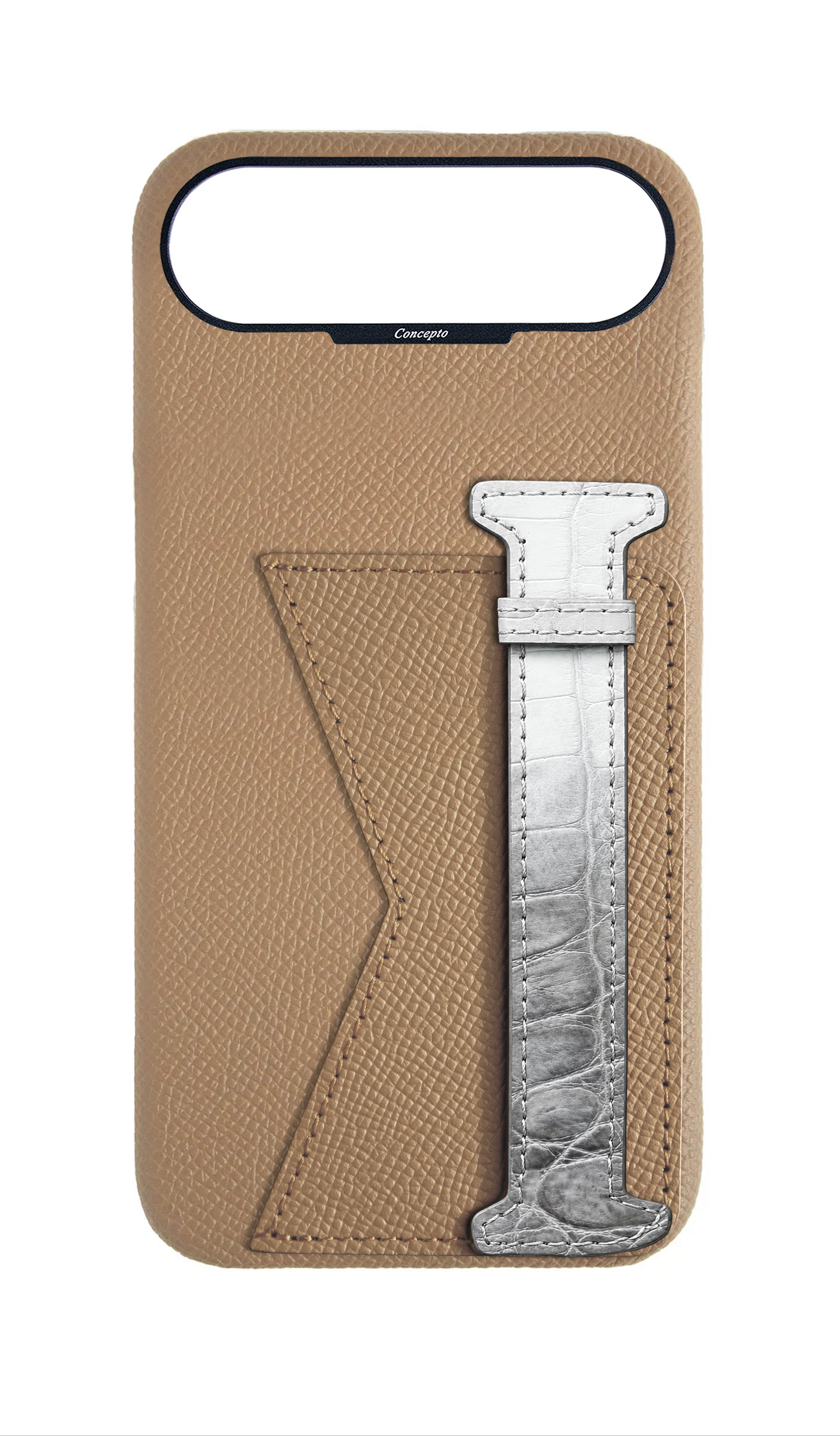 Beige Himalayan Exotic Crocodile Duo Case