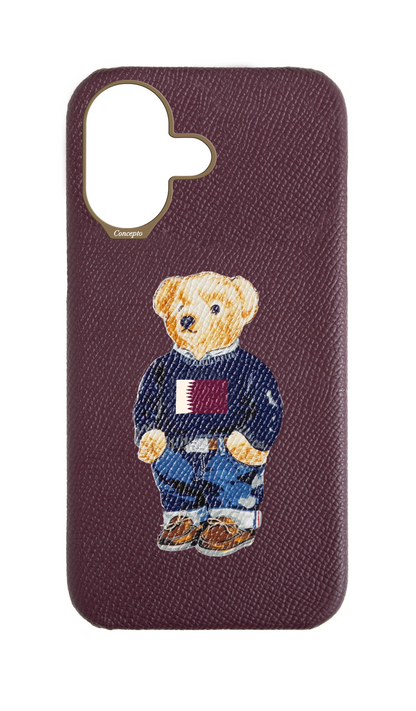 Teddy Maroon Strapless Case (Qatar)