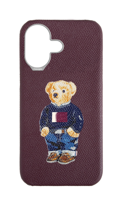 Teddy Maroon Strapless Case (Qatar)