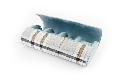 Off-White Plaid Watch Roll