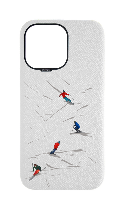 White Strapless Case - Downhill Ski