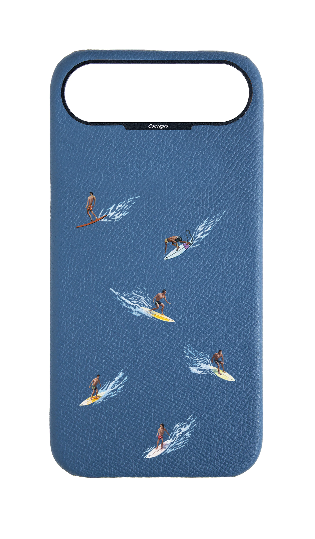 Blue Strapless Epsom Case - Surf