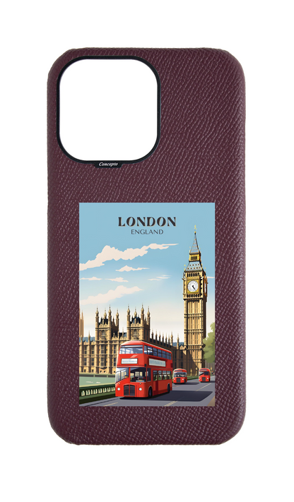 Maroon Strapless Epsom Case - London
