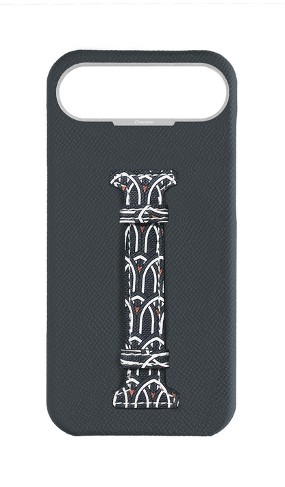 Grey Monogram Middle Strap Case
