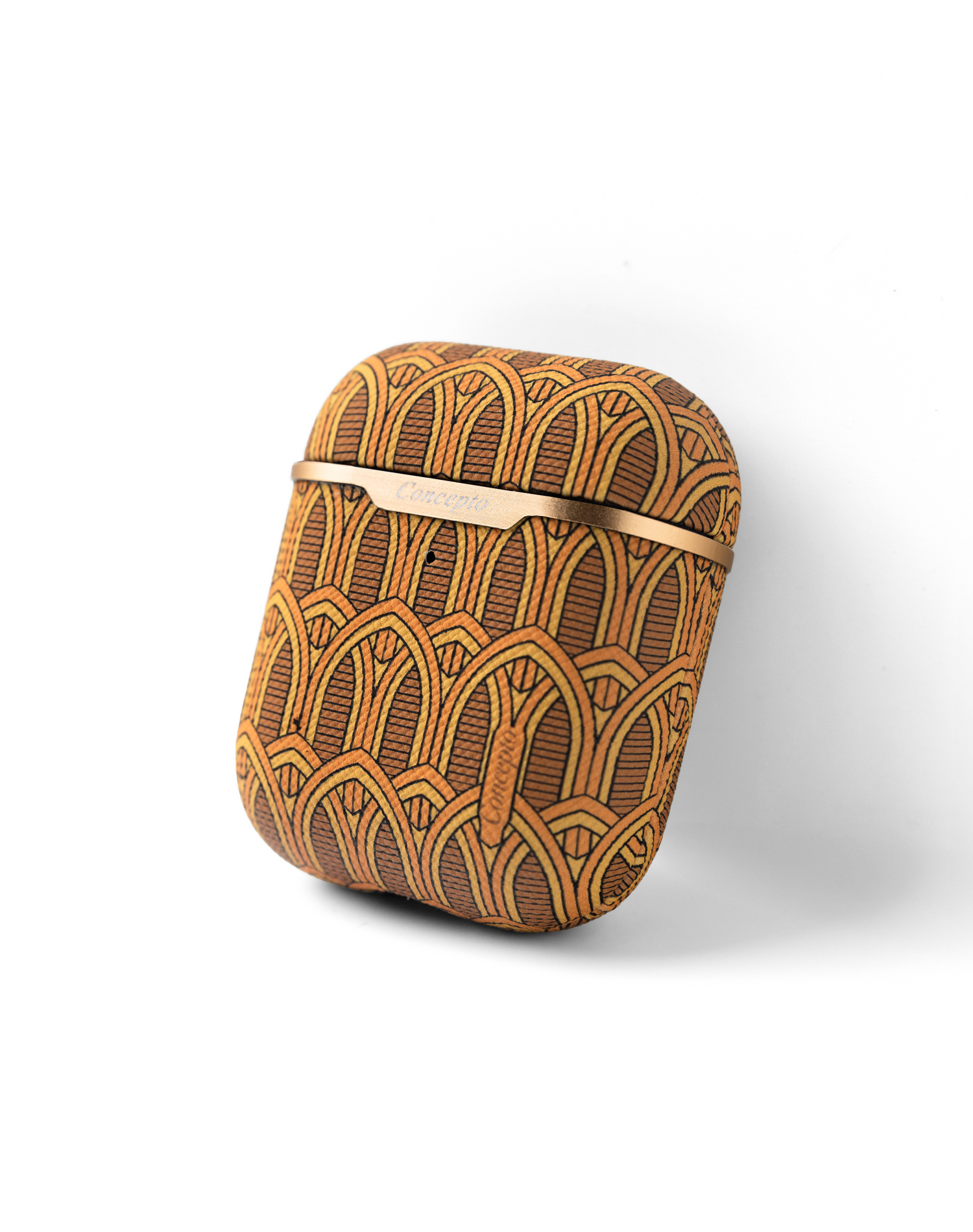 Yellow Monogram AirPods Case (1st &amp; 2nd Generation)