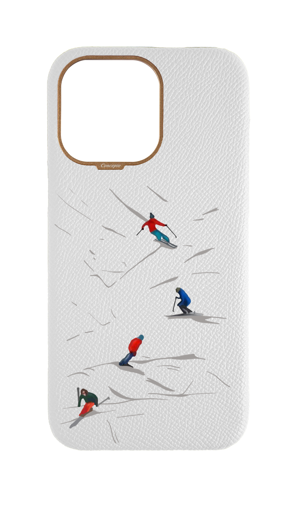 White Strapless Case - Downhill Ski