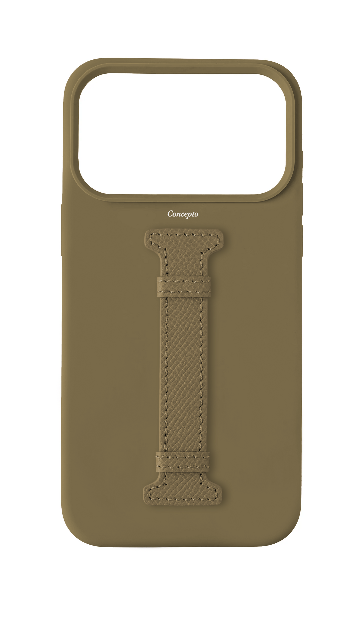 Taupe Silicon Middle Strap Case