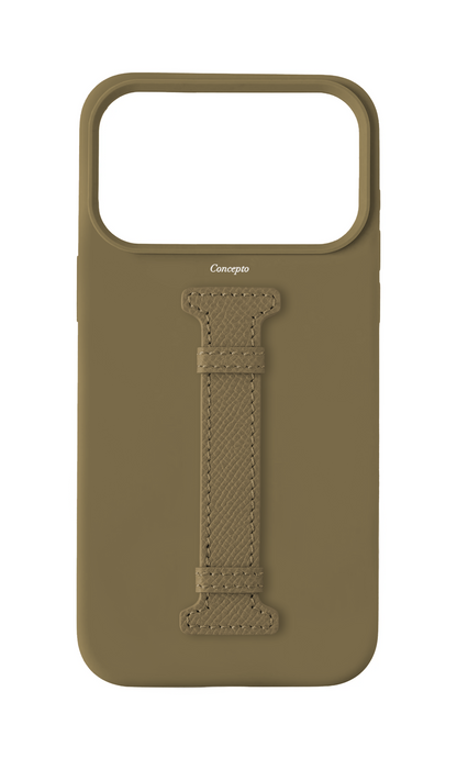 Taupe Silicon Middle Strap Case
