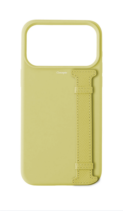 Butter Yellow Silicon Side Strap Case