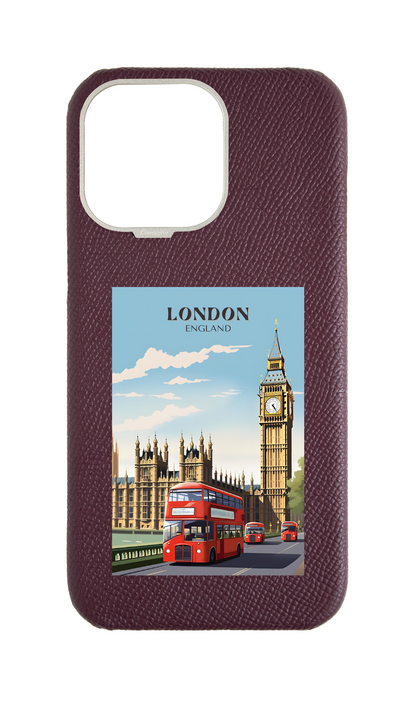 Maroon Strapless Epsom Case - London