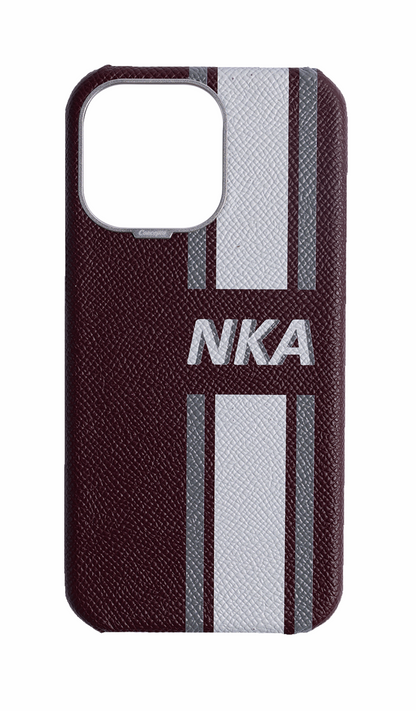 Striped Maroon Strapless Case