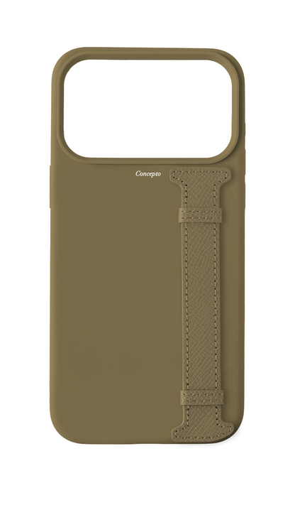 Taupe Silicon Side Strap Case