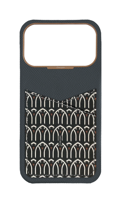 Grey Monogram Pocket Case