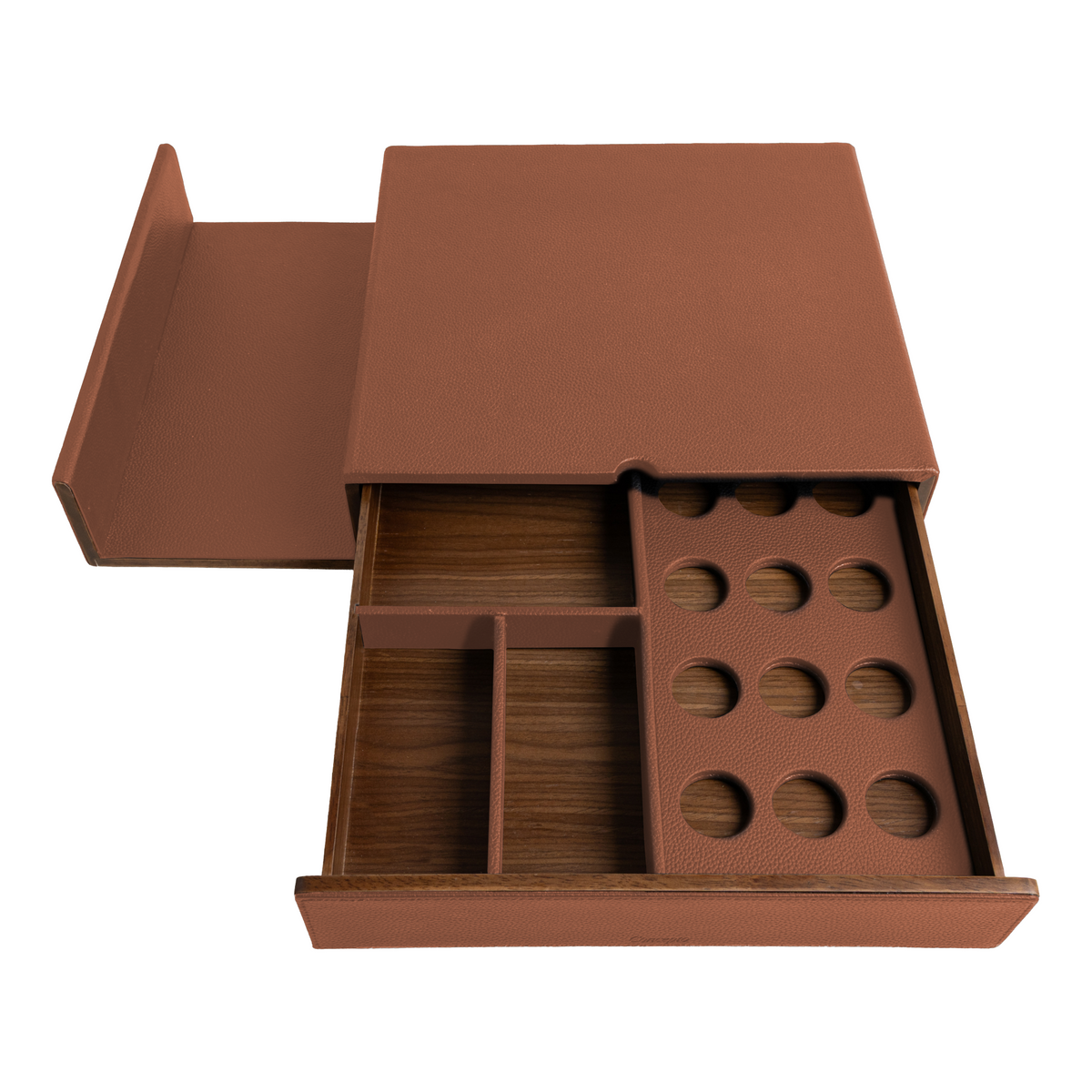Tan Walnut Coffee Drawer
