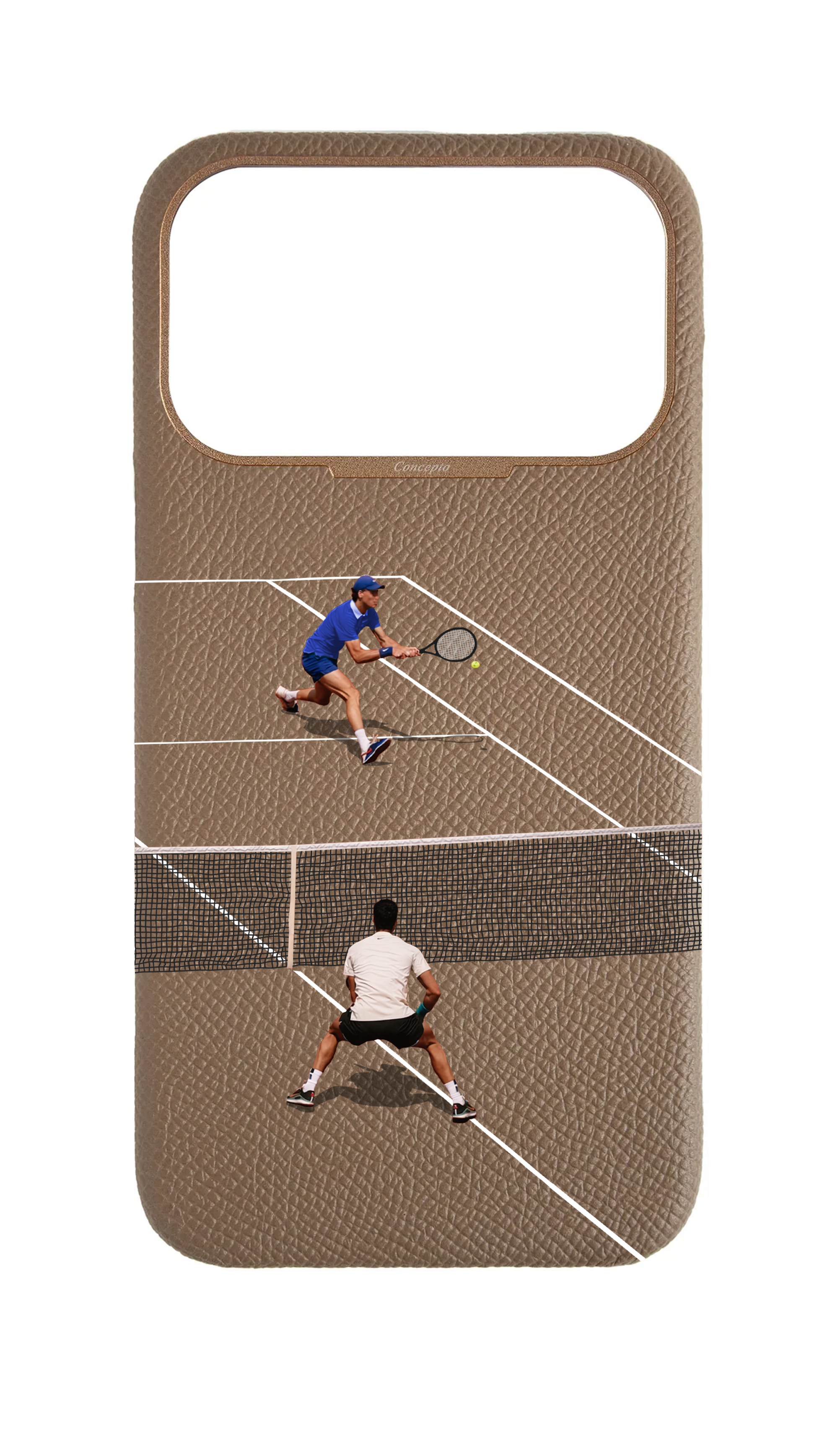 Taupe Strapless Case - Tennis
