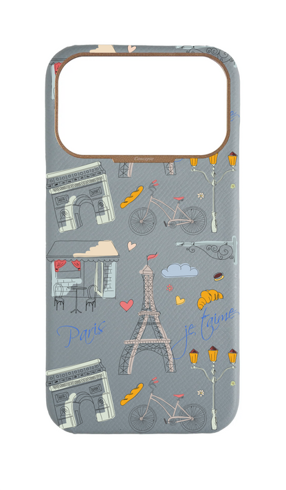 Light Blue Grey Strapless Case - Bonjour Paris