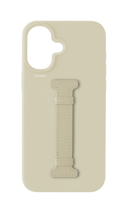 White Silicon Middle Strap Case