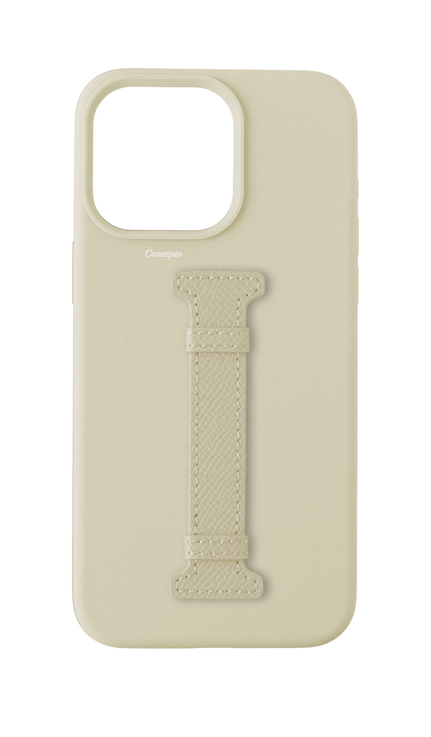 White Silicon Middle Strap Case