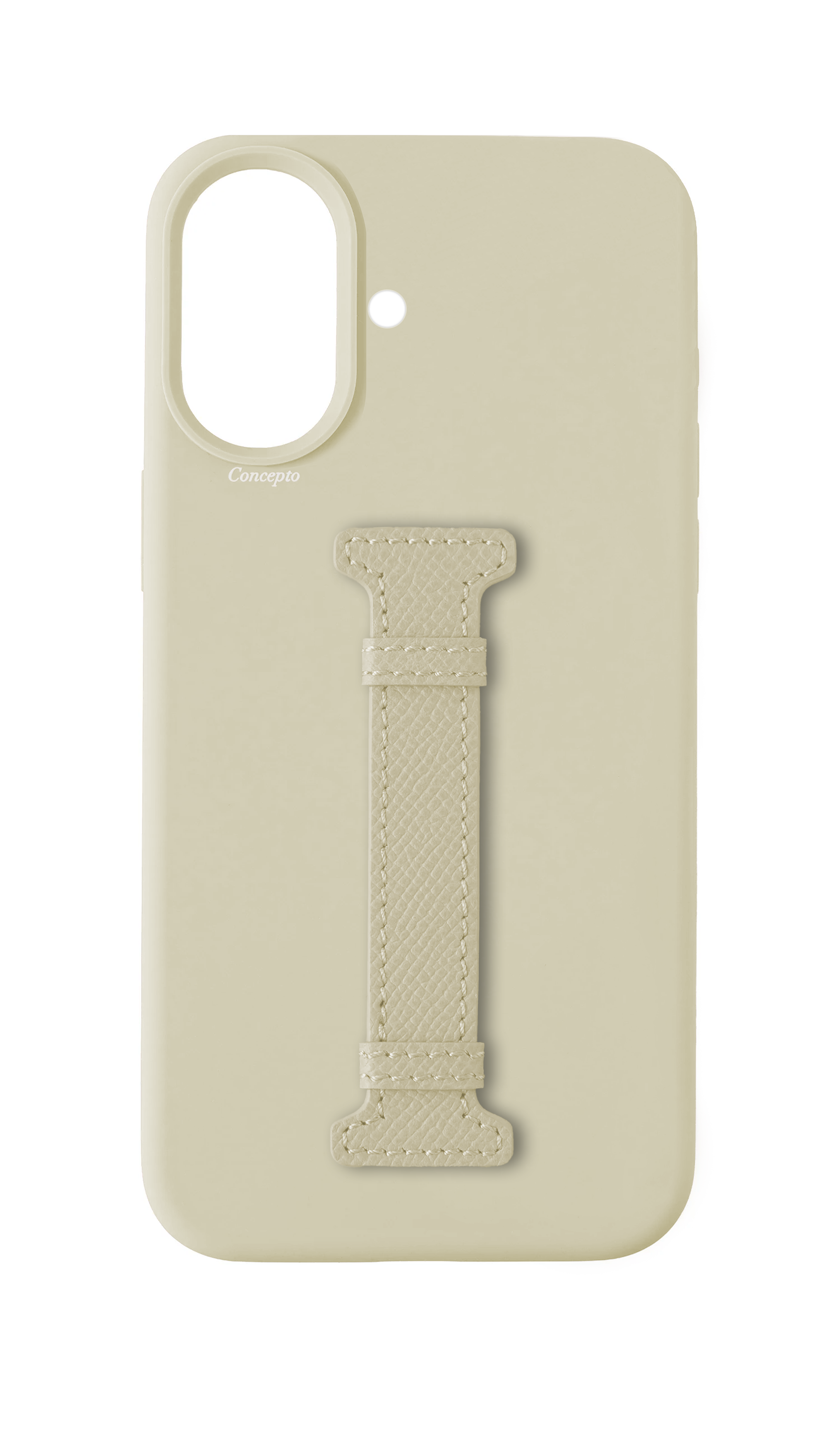White Silicon Middle Strap Case