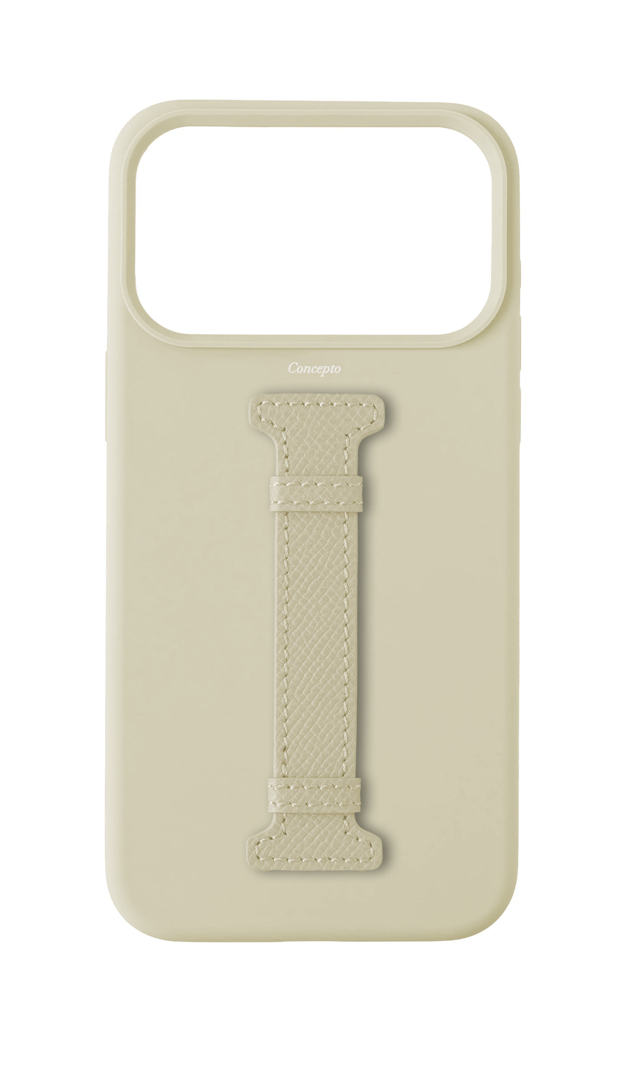White Silicon Middle Strap Case