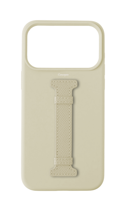 White Silicon Middle Strap Case