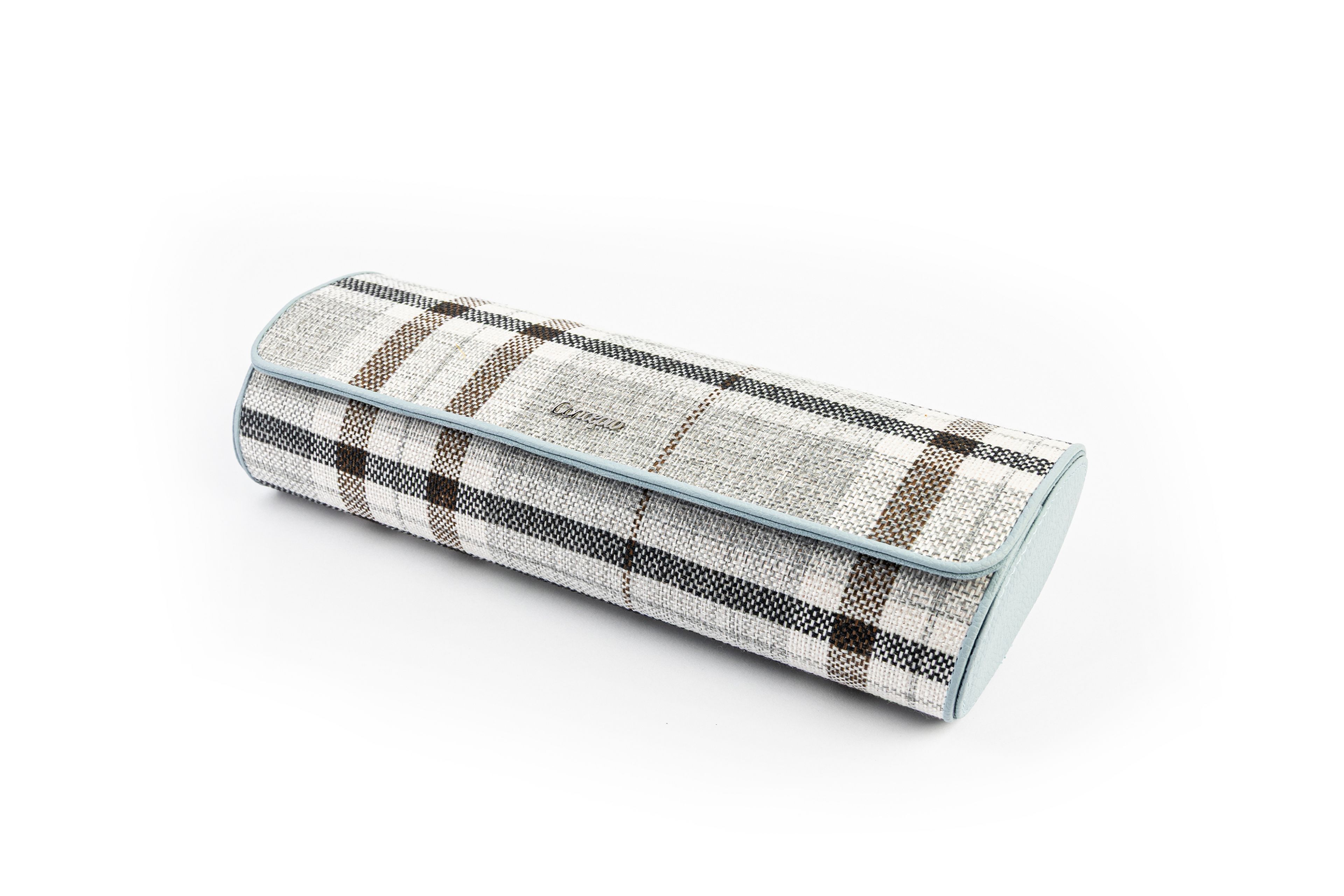 Off-White Plaid Watch Roll