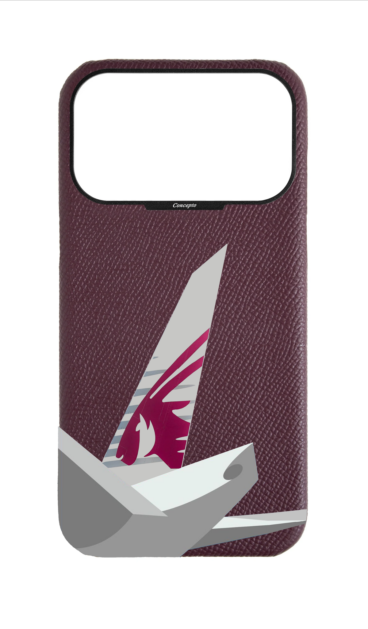 Maroon Strapless Epsom Case - QA Tail