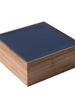 Walnut Wood x Navy Leather Box