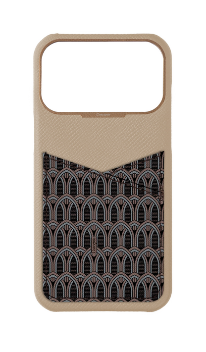 Cream Monogram Pocket Case