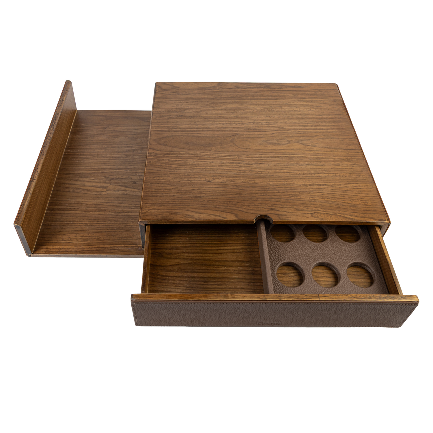Brown Walnut Coffee Drawer