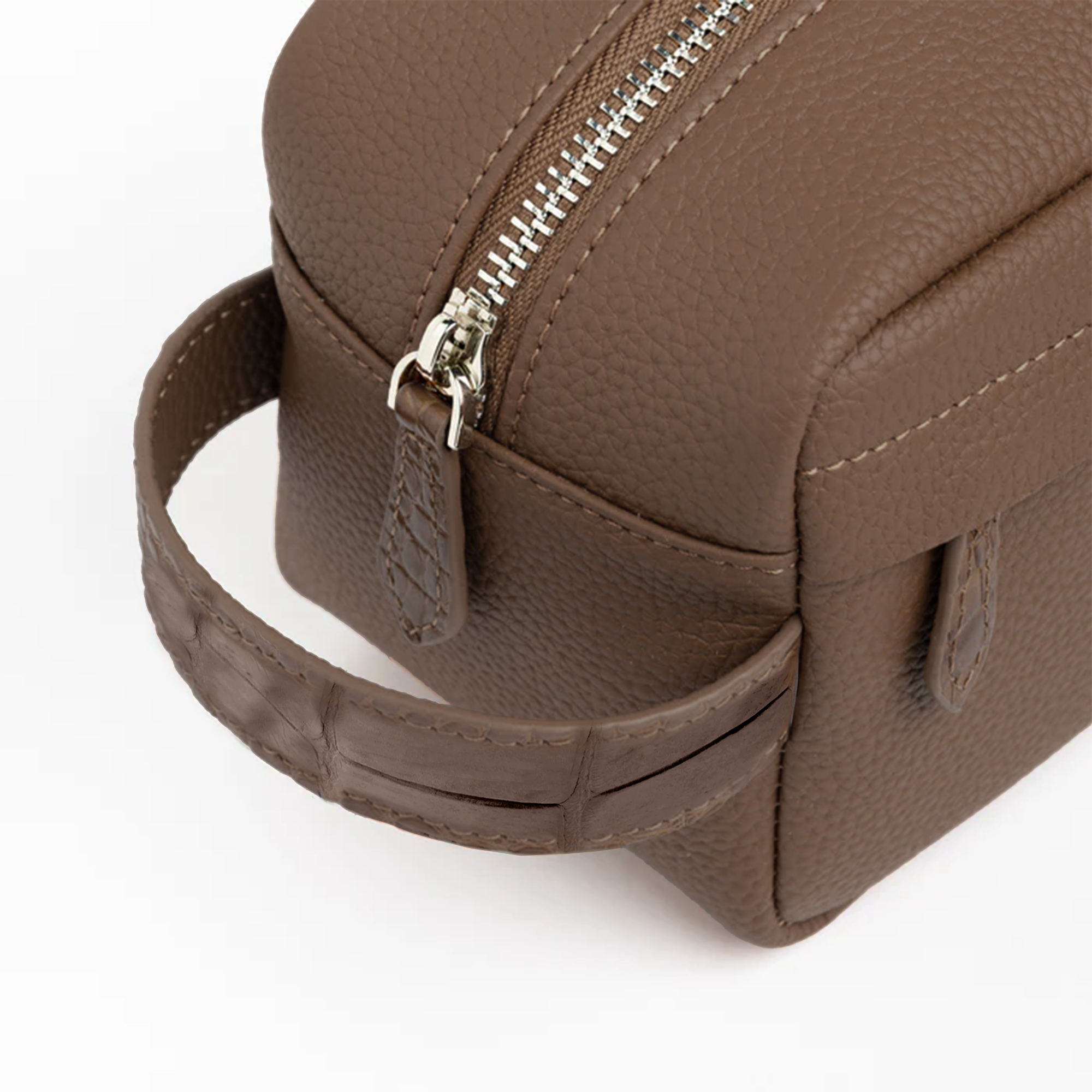 Brown Handcrafted Toiletry Pouch