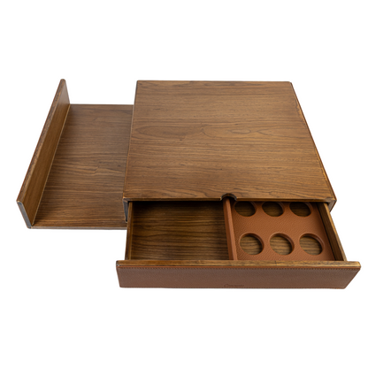 Tan Walnut Coffee Drawer