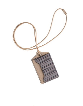 Cream Monogram ID Holder