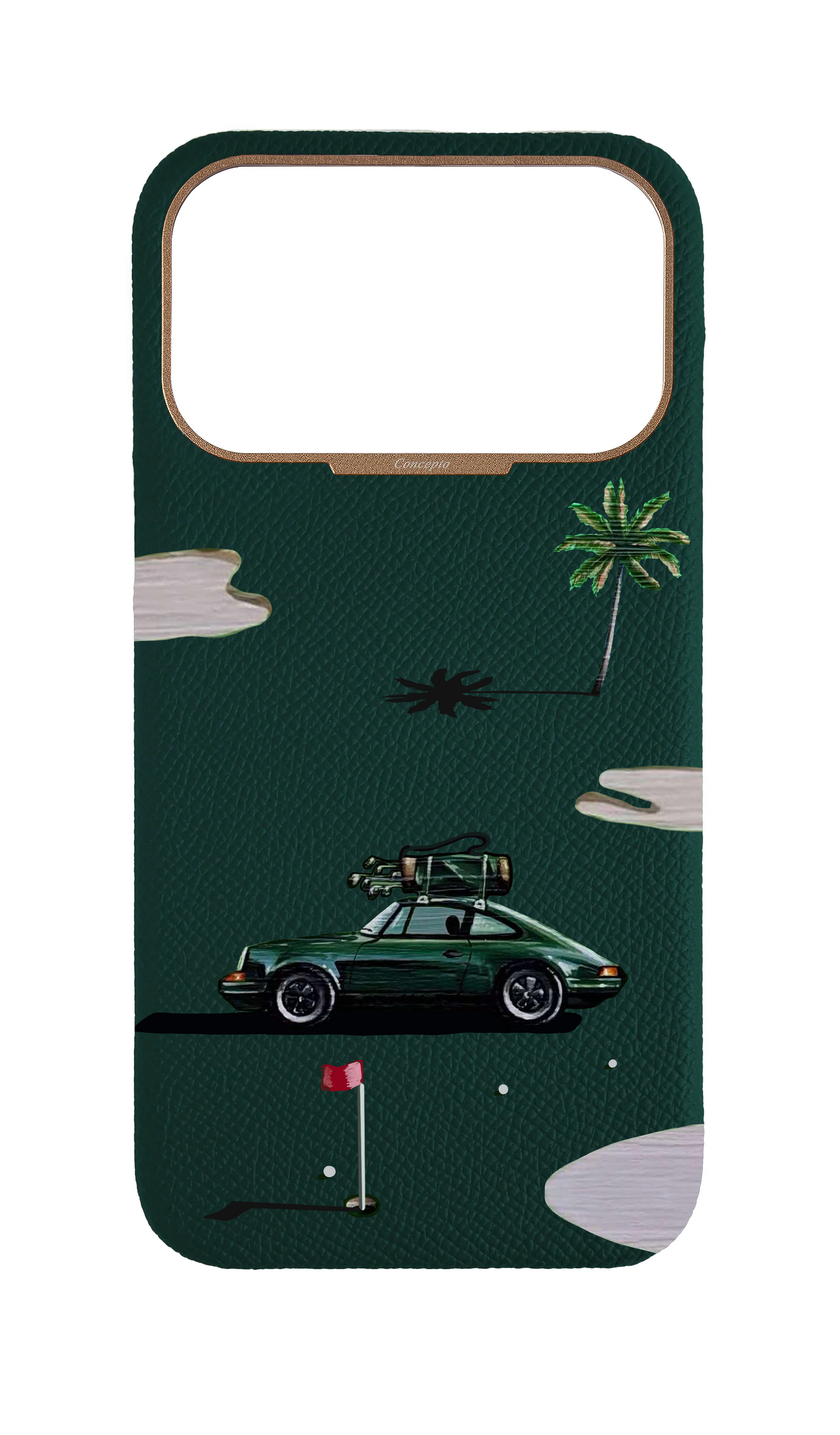 Green Strapless Case - Retro Golf