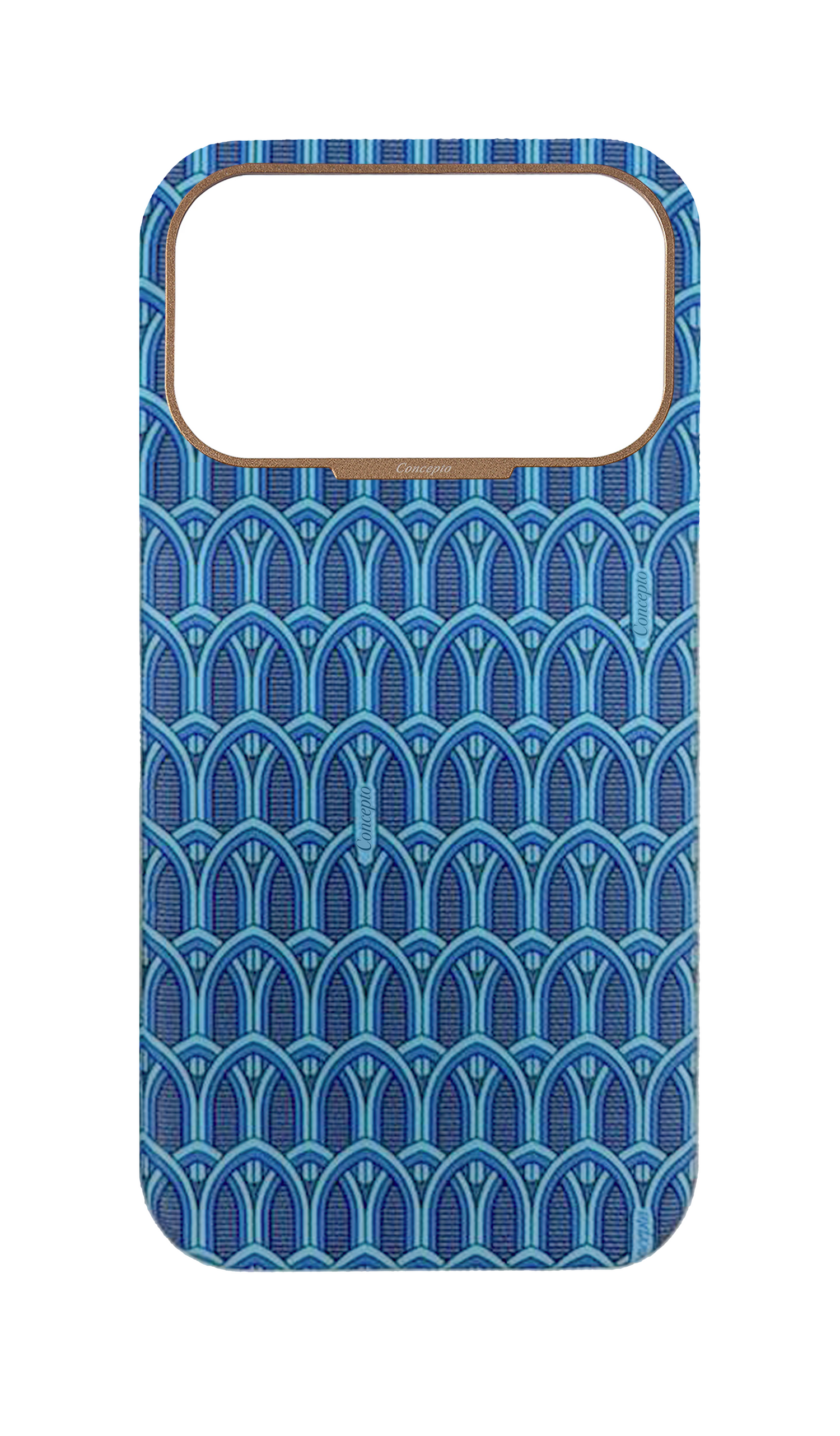 Blue Monogram Strapless Case