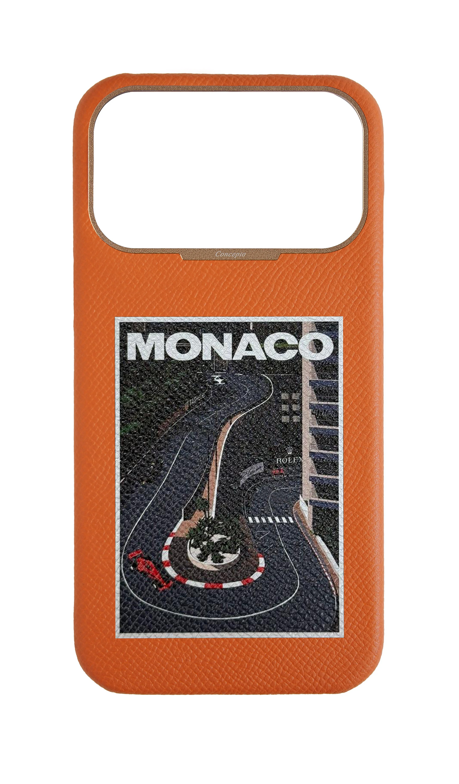 Orange Strapless Epsom Case - Monaco