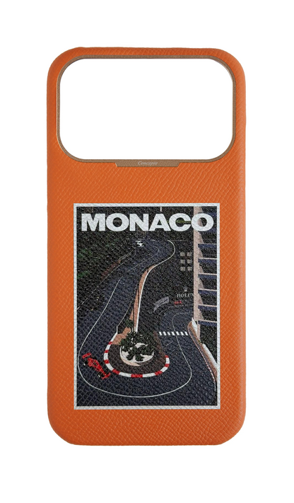 Orange Strapless Epsom Case - Monaco