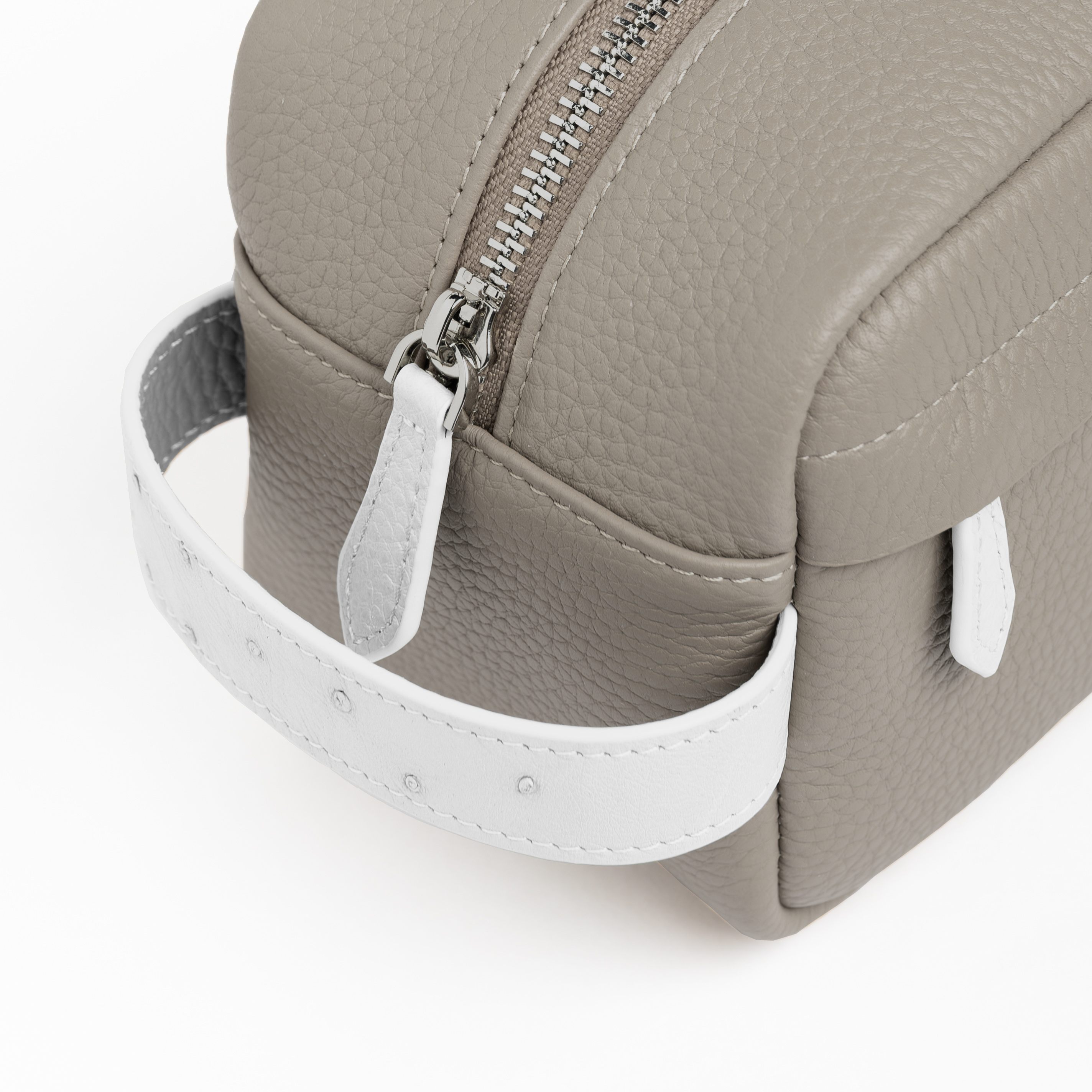 Dark Beige Handcrafted Toiletry Pouch