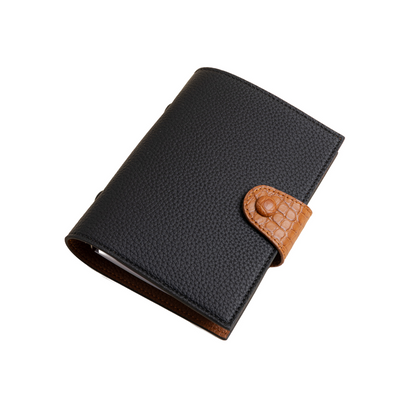 Small Black/Camel Notebook