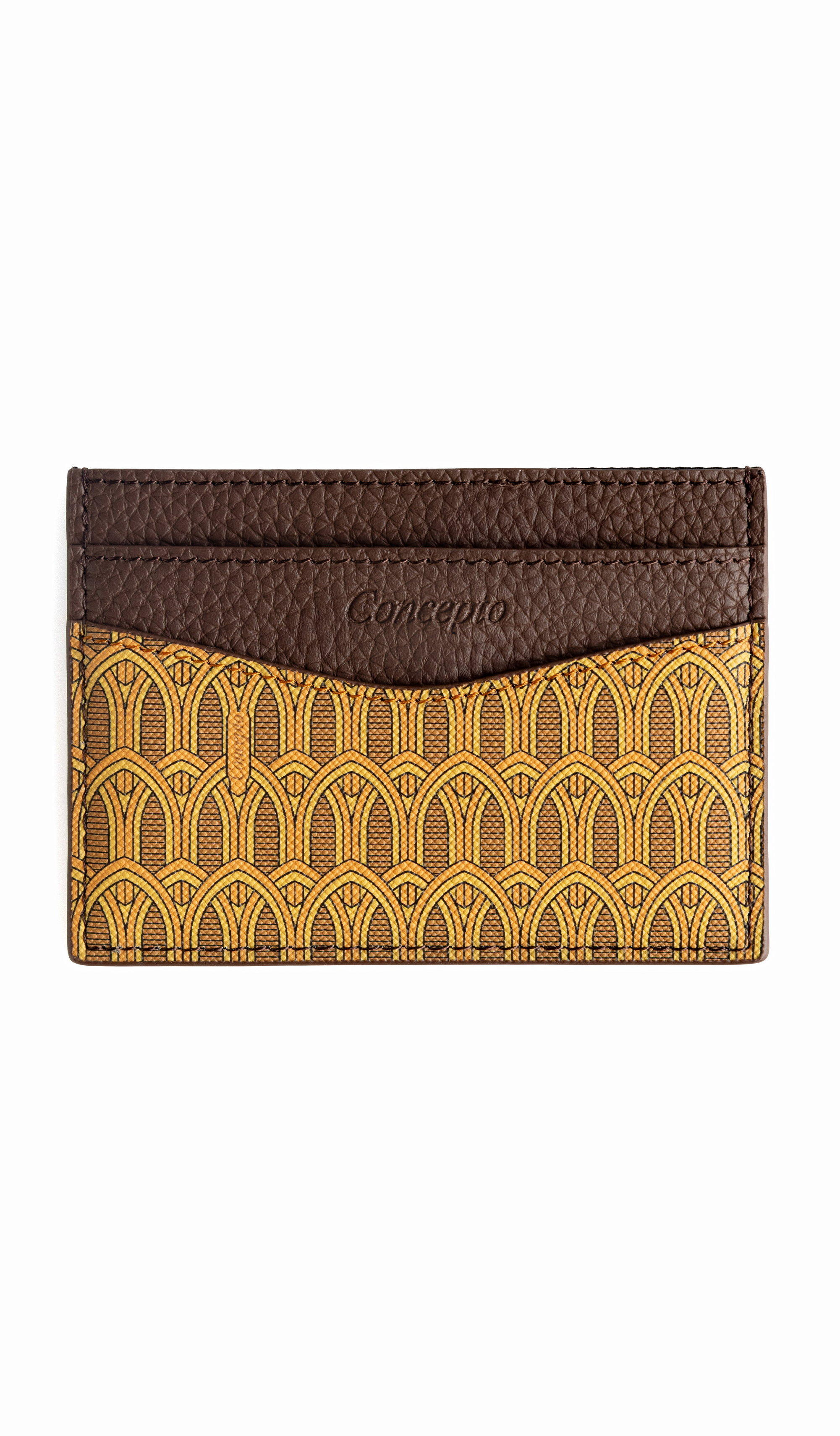 Yellow Monogram Cardholder