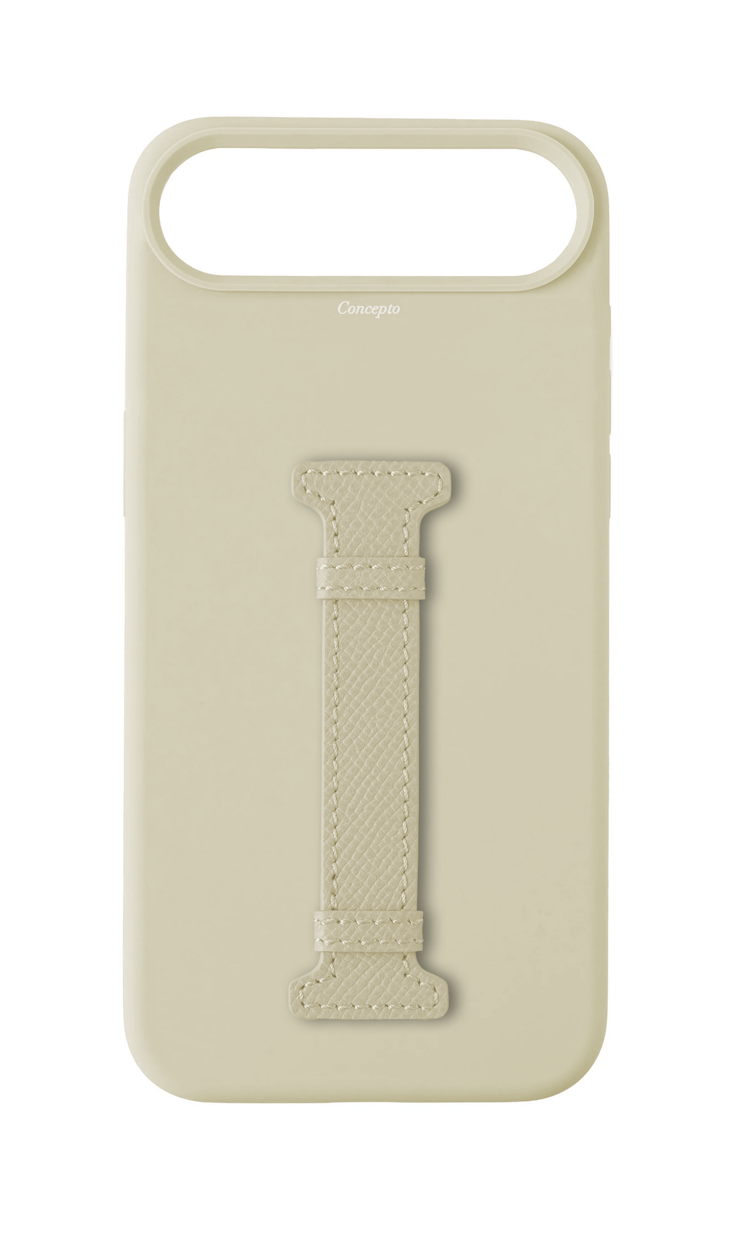White Silicon Middle Strap Case