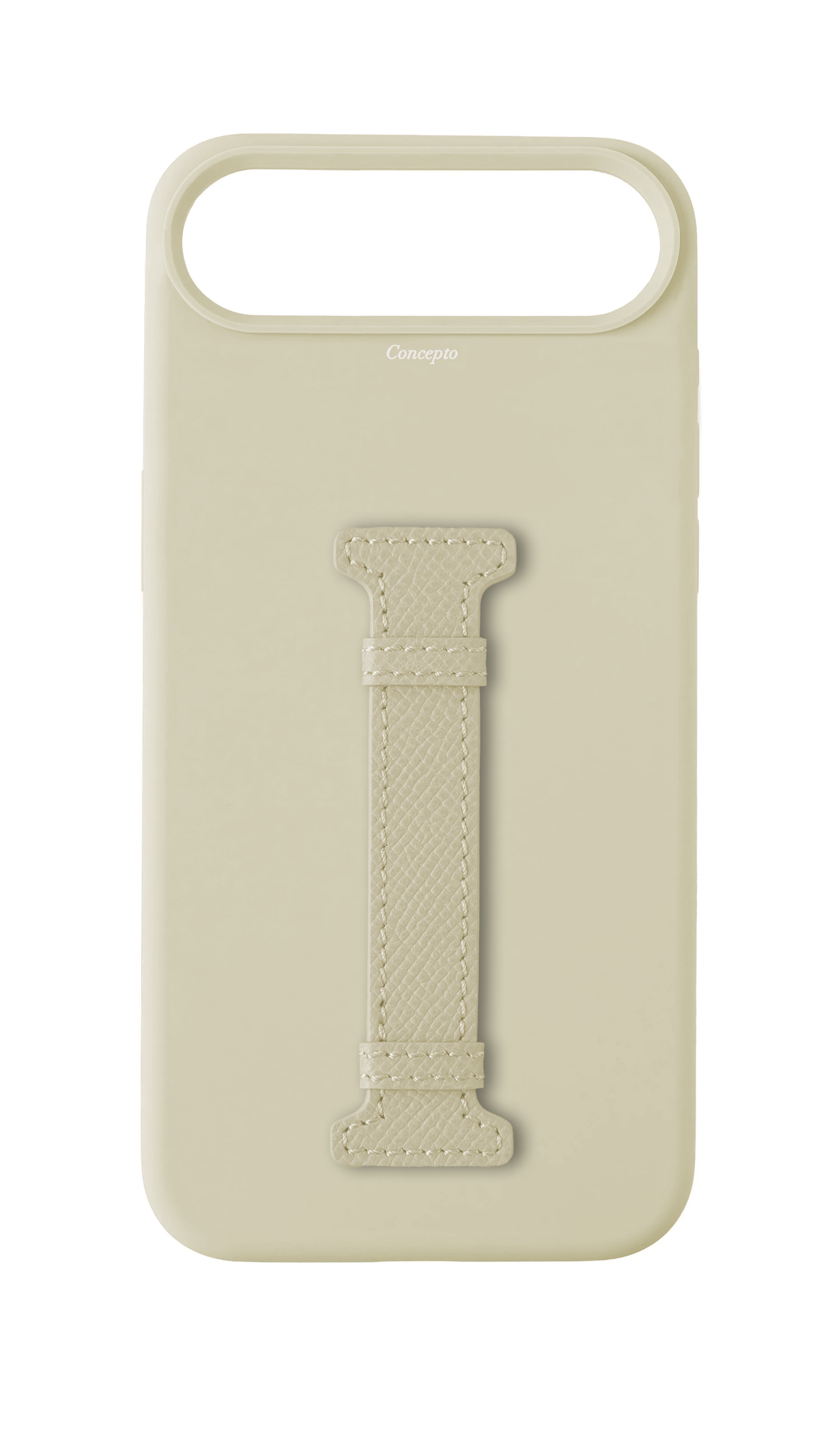 White Silicon Middle Strap Case