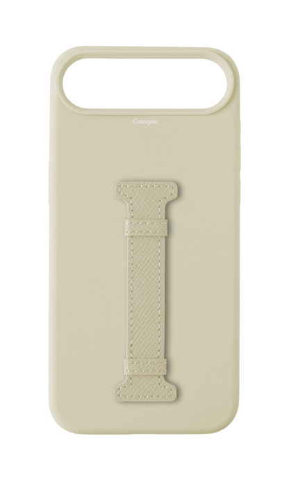 White Silicon Middle Strap Case