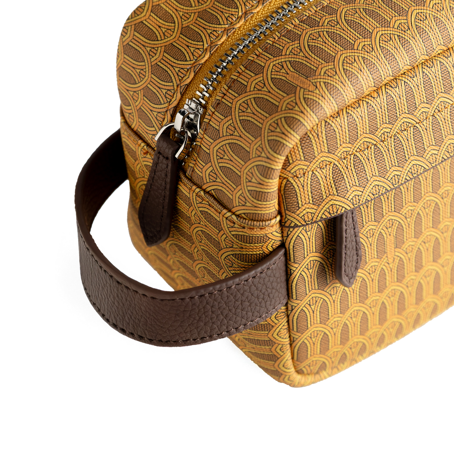 Yellow Monogram Toiletry Pouch