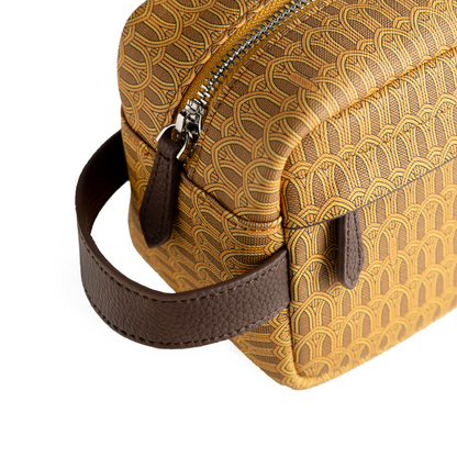 Yellow Monogram Toiletry Pouch