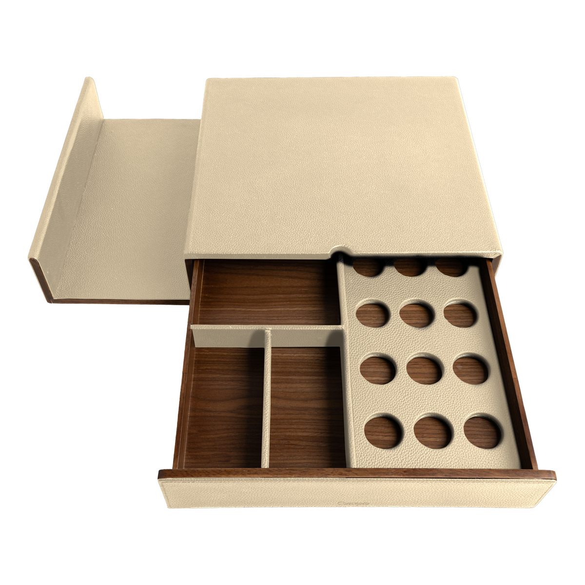 Cream Walnut Coffee Drawer