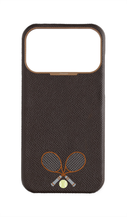 Brown Strapless Epsom Case - Concepto Racket