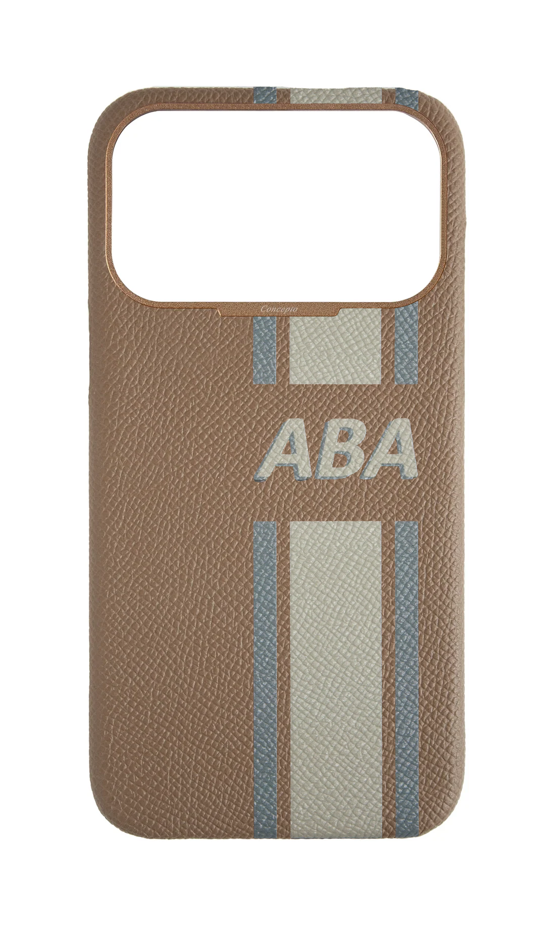 Striped Taupe Strapless Case