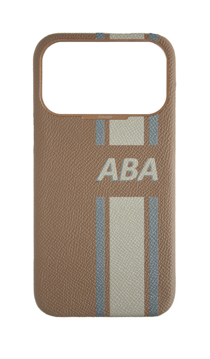 Striped Taupe Strapless Case